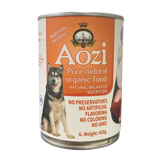 AOZI Can Wet Dog Food Chicken & Liver 430g