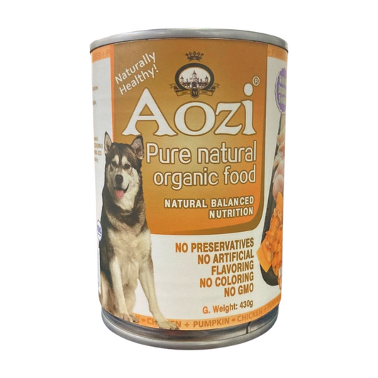AOZI Can Wet Dog Food Chicken & Pumpkin 430g