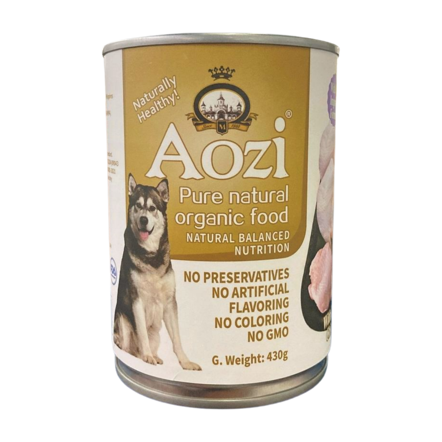 AOZI Can Wet Dog Food Chicken 430g