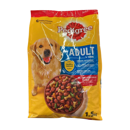 Pedigree Dry Dog Food Beef & Vegetable 1.5kg