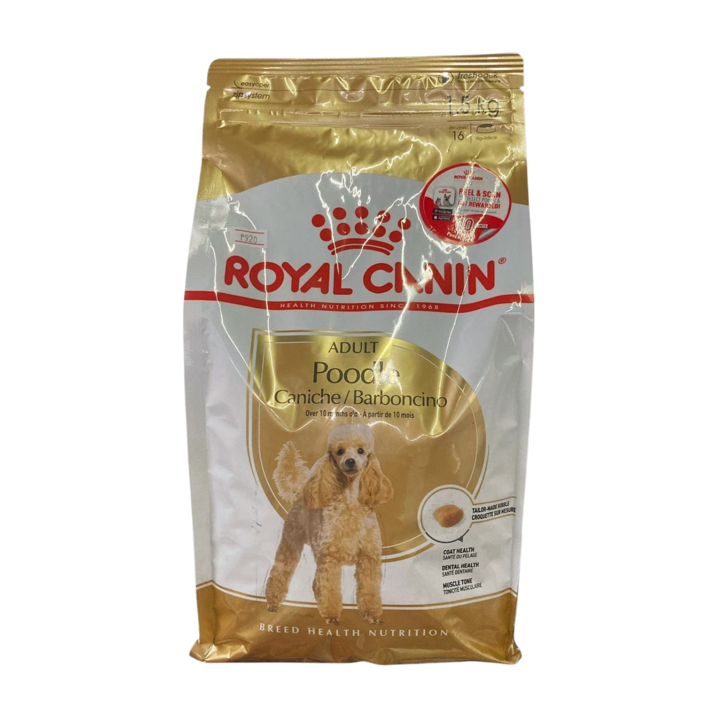 Royal Canin BHN Dry Dog Food Poodle 1.5kg