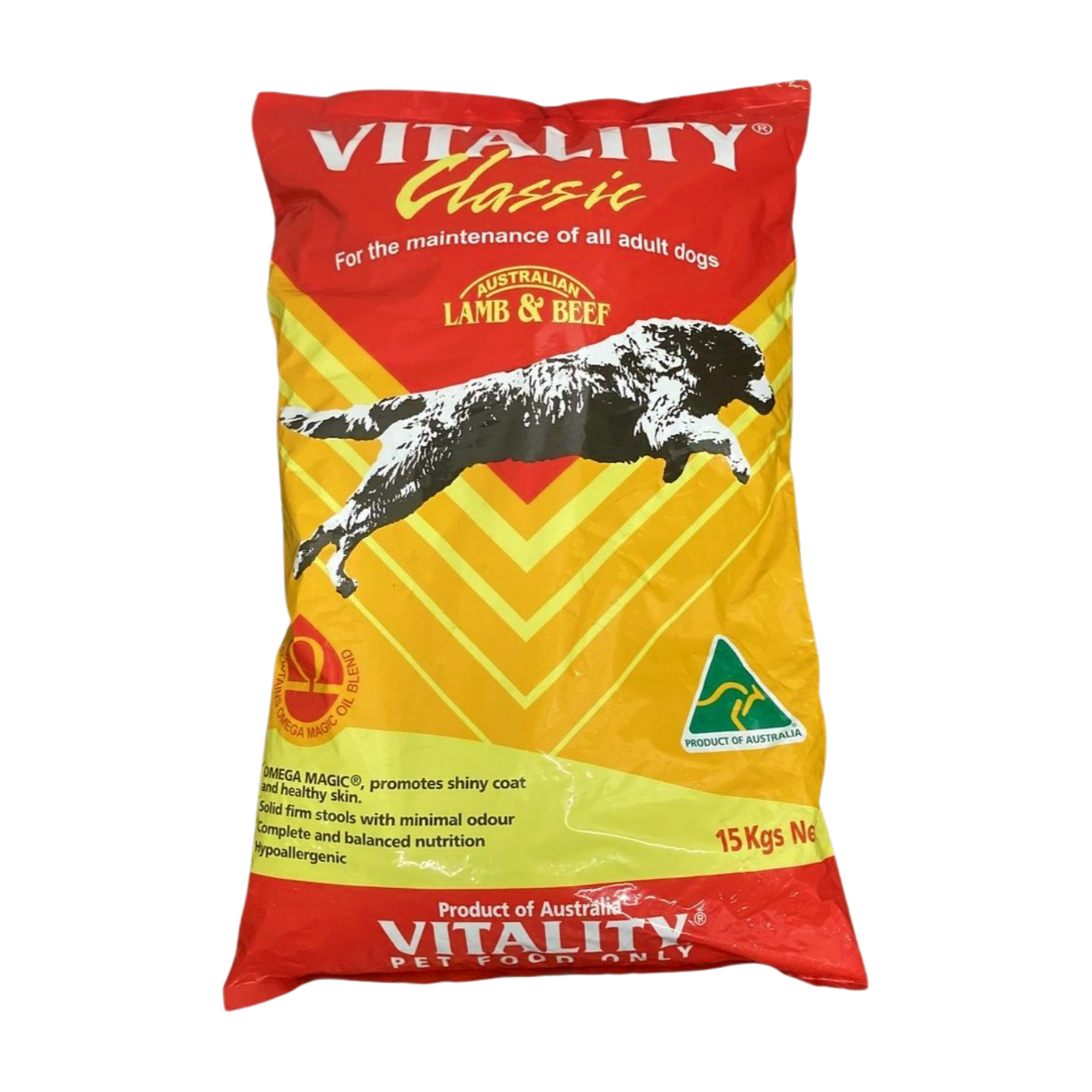 Vitality Classic Adult Dry Dog Food 15kg