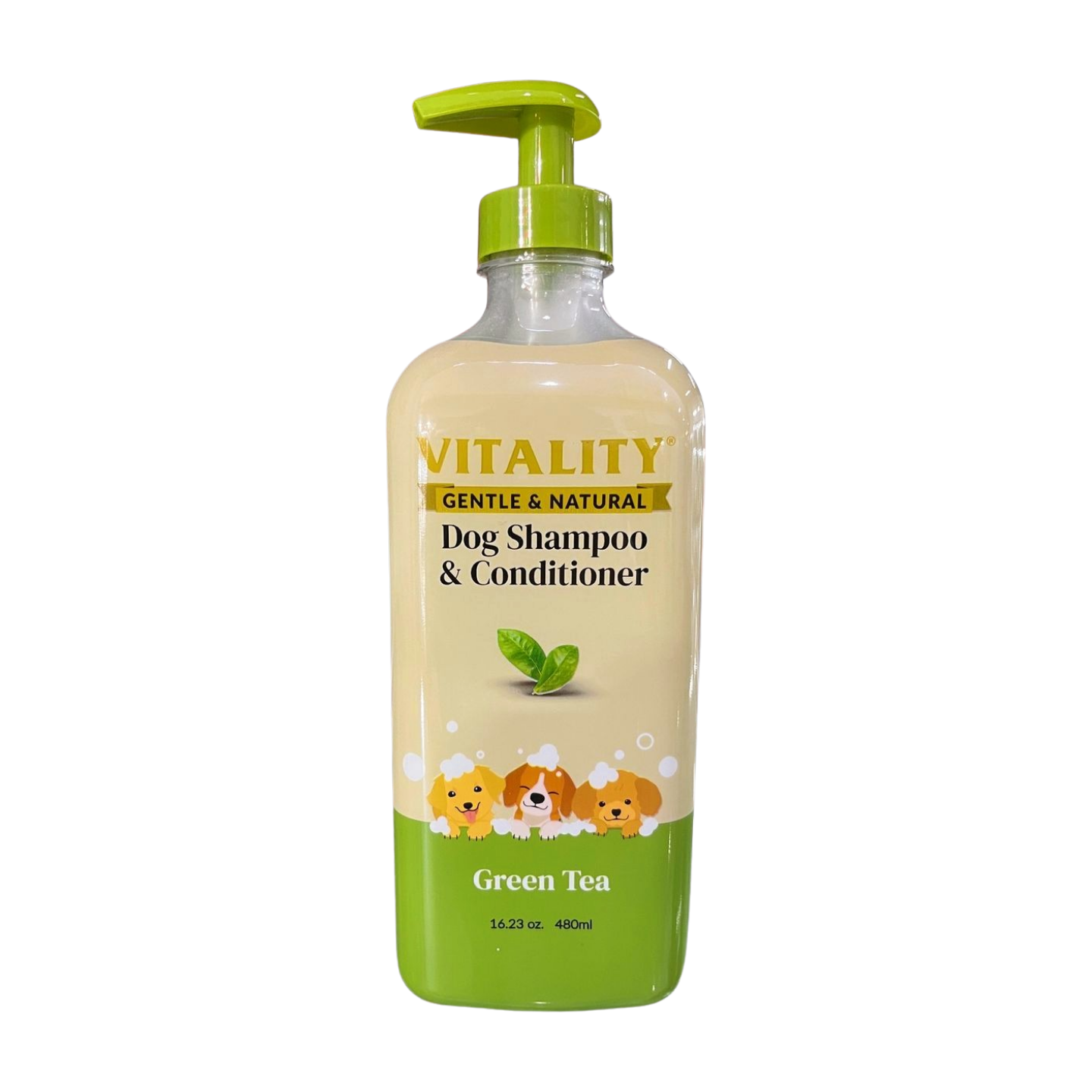 Vitality Dog Shampoo & Conditioner Green Tea 480ml