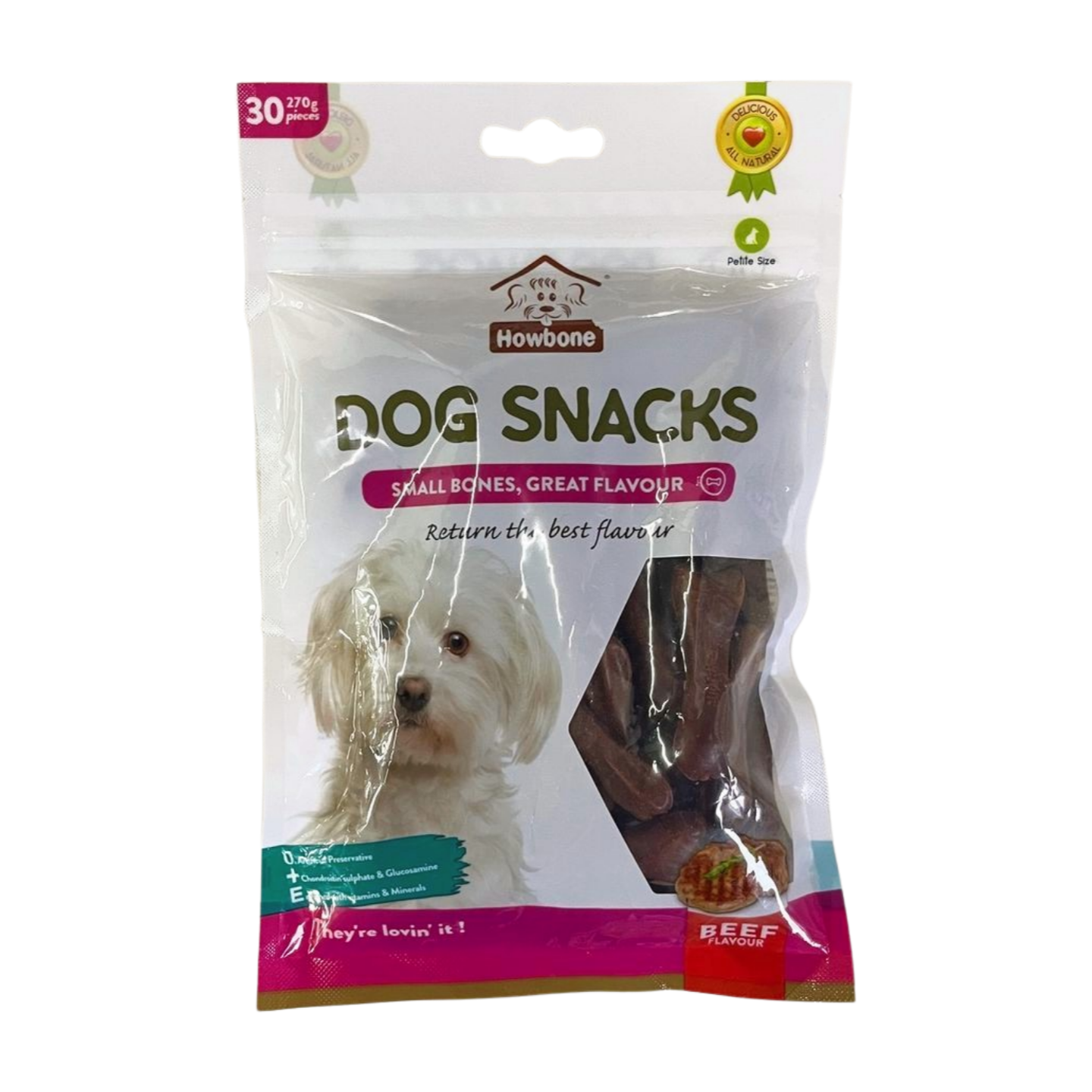 Howbone Dog Snacks Beef Flavor Treats 270g
