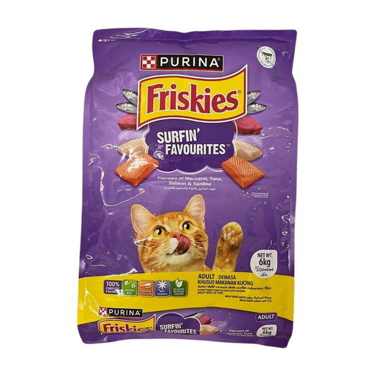 Friskies Dry Cat Food Surfin Favorites 6kg Purina