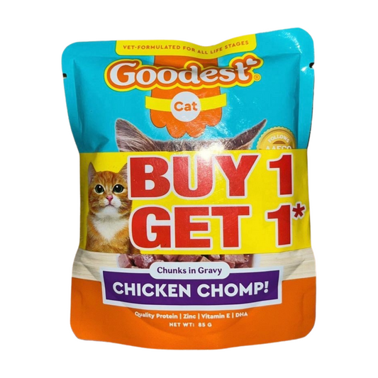 Goodest B1G1 Wet Cat Food Pouch Chicken Chomp 85g