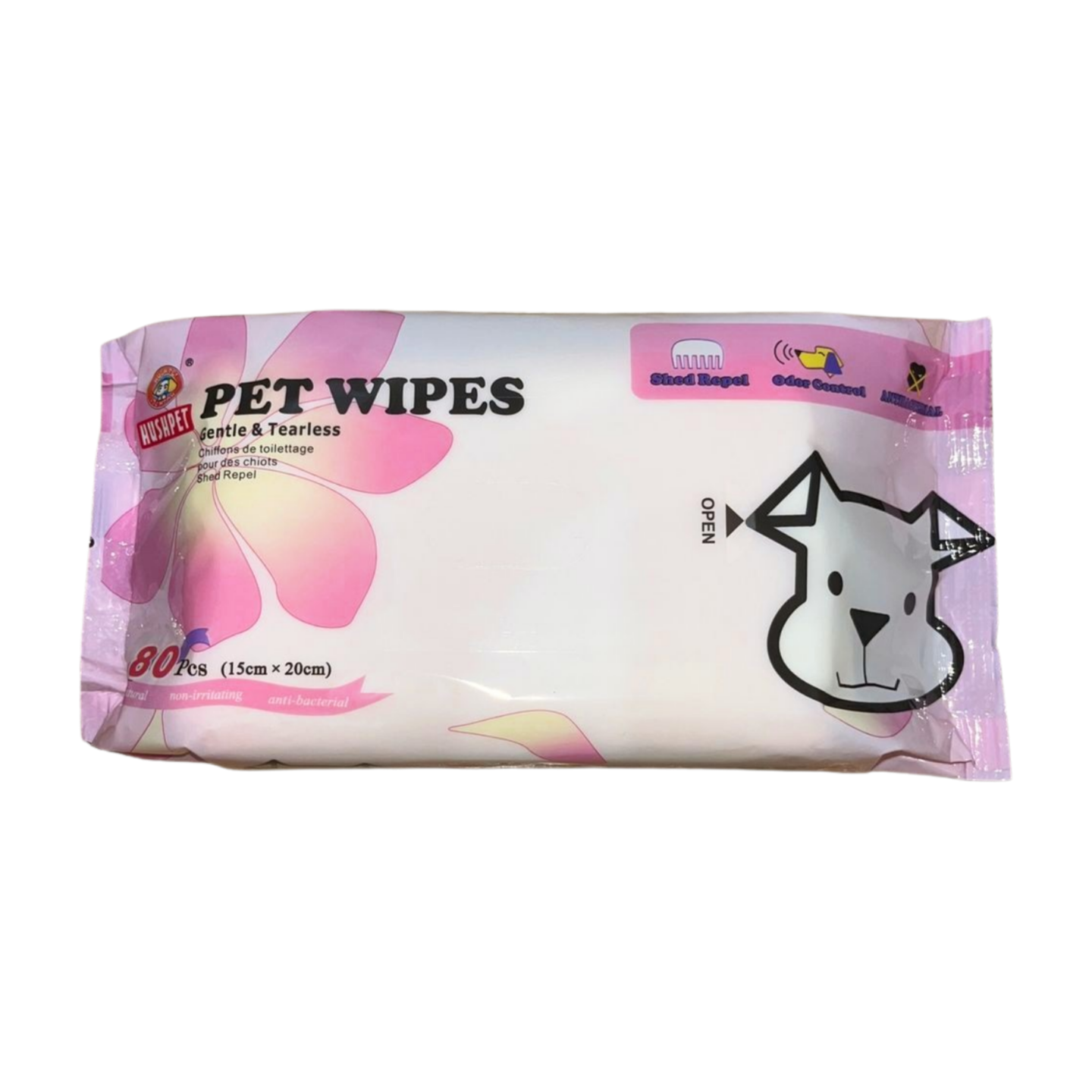 Hushpet Pet Wipes for Cat and Dog 80 pcs