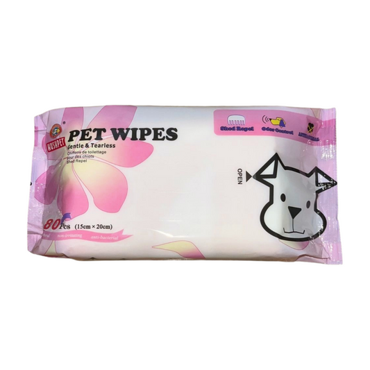 Hushpet Pet Wipes for Cat and Dog 80 pcs