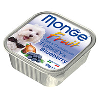 Monge Fruit Turkey & Blueberry Wet Dog Food 100g