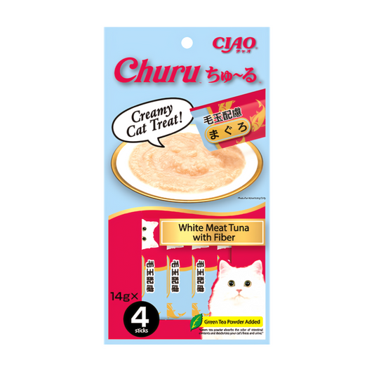 CIAO Churu White Meat Tuna with Fiber Cat Treats SC-101