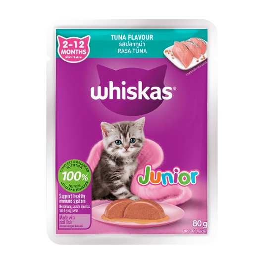 Whiskas Pouch Kitten Cat Wet Food Tuna 80g