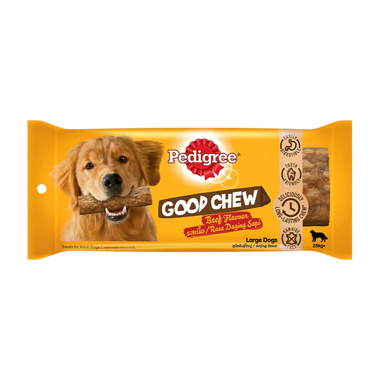 Pedigree Good Chew Beef Dog Treats Large 138g