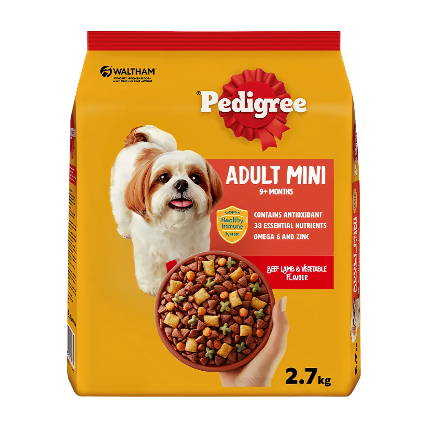 Pedigree Dry Dog Food Mini Beef, Lamb & Vegetable 2.7kg