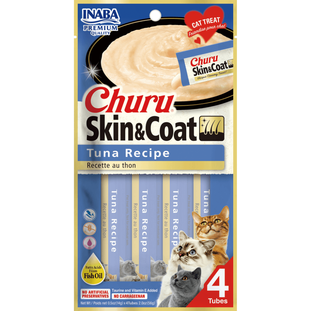 INABA Churu Tuna with Fish Oil Recipe Cat Treats USA-671A
