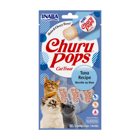 INABA Churu Pops Tuna Recipe Cat Treats USA-711A