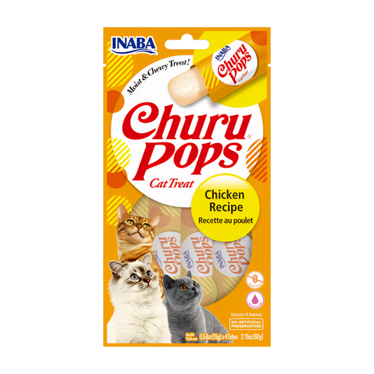 INABA Churu Pops Chicken Recipe Cat Treats USA-712A