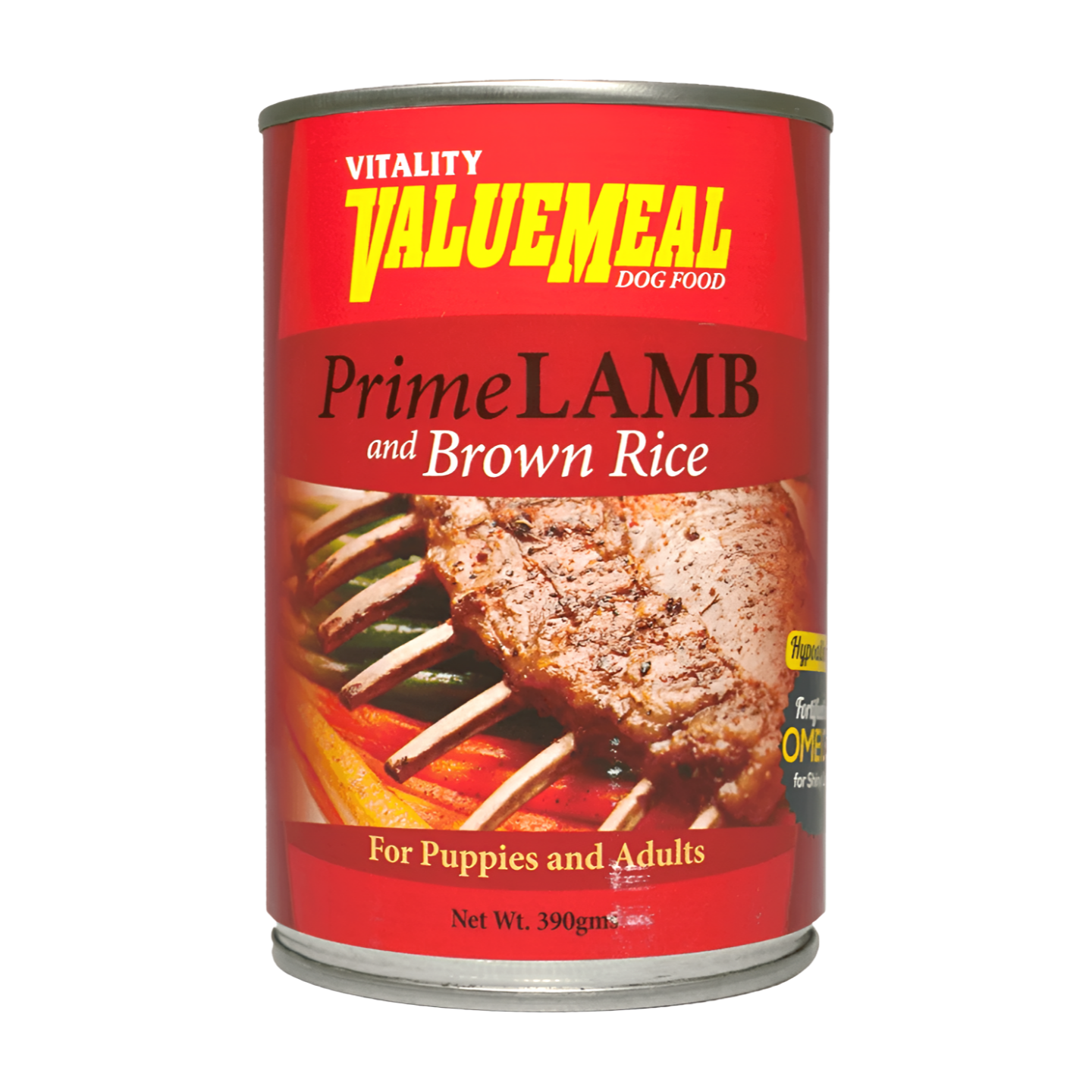 Vitality Can Wet Dog Food Prime Lamb 390g