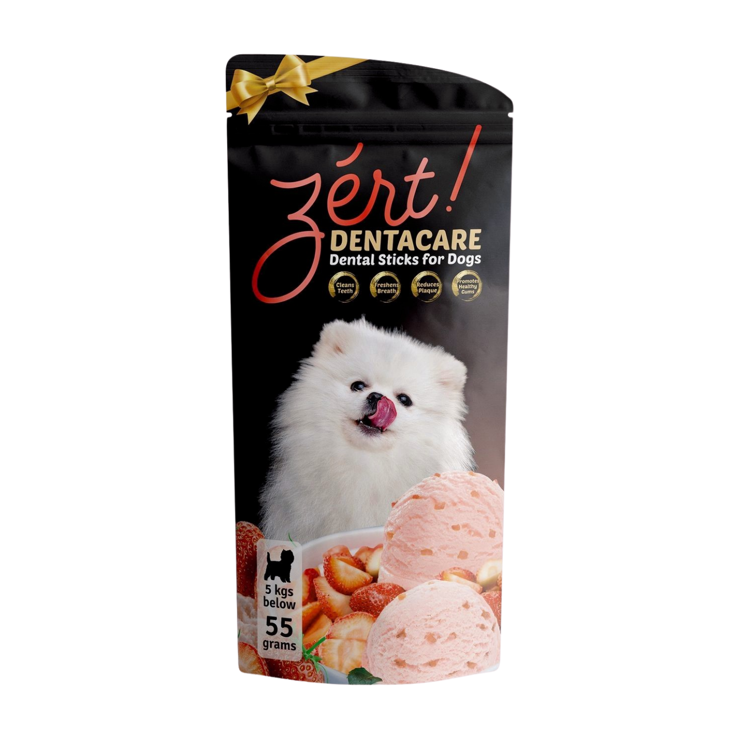 Zert! Dental Sticks for Dogs Strawberry Gelato 55g