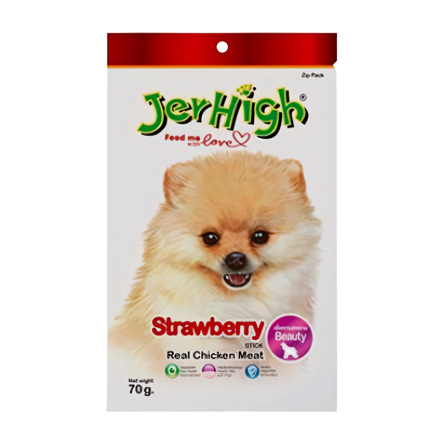 Jerhigh Dog Treats Strawberry 70g