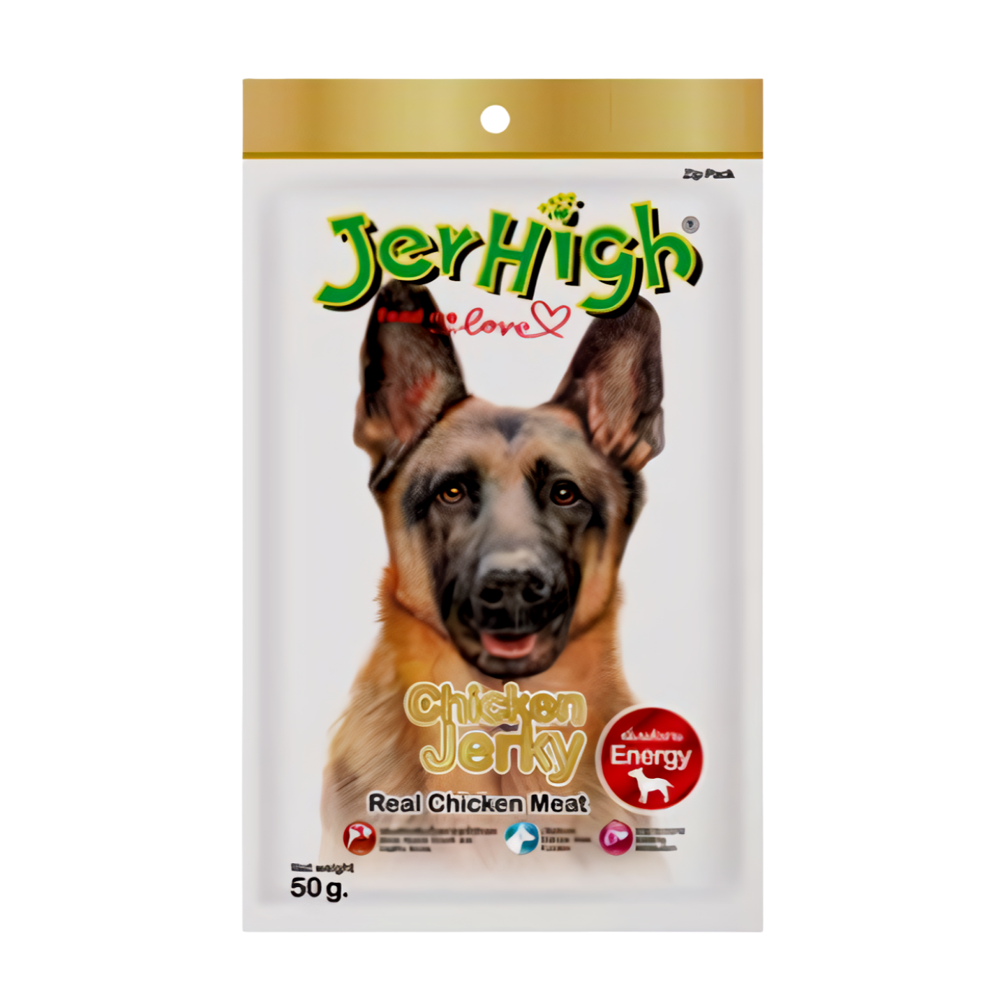 Jerhigh Dog Treats Chicken Jerky 50g