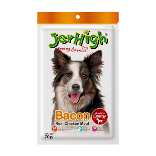 Jerhigh Dog Treats Bacon 70g