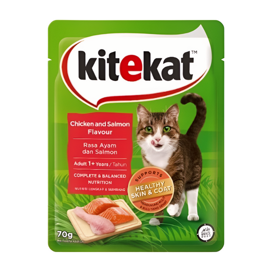 Kitekat Pouch Wet Cat Food Chicken & Salmon 70g