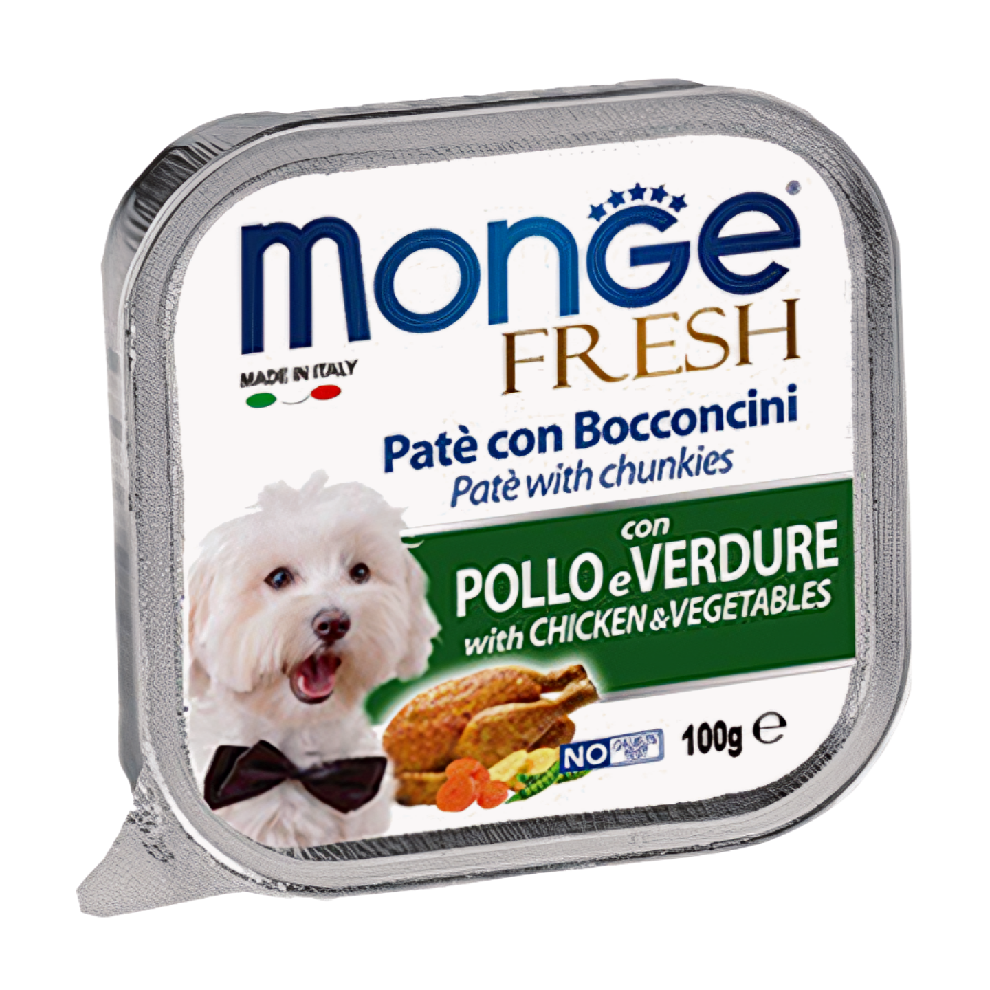 Monge Fresh Chicken & Vegetable Wet Dog Food 100g