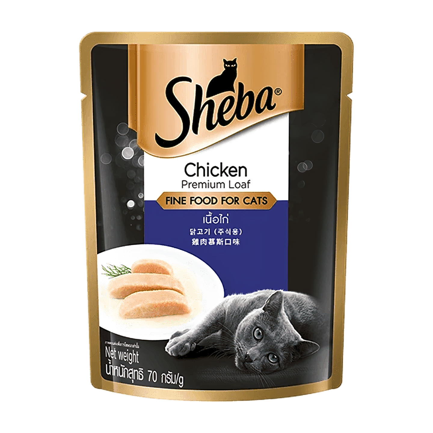 Sheba Pouch Wet Cat Food Chicken 70g